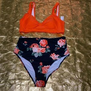 Swimsuit two piece new extra large